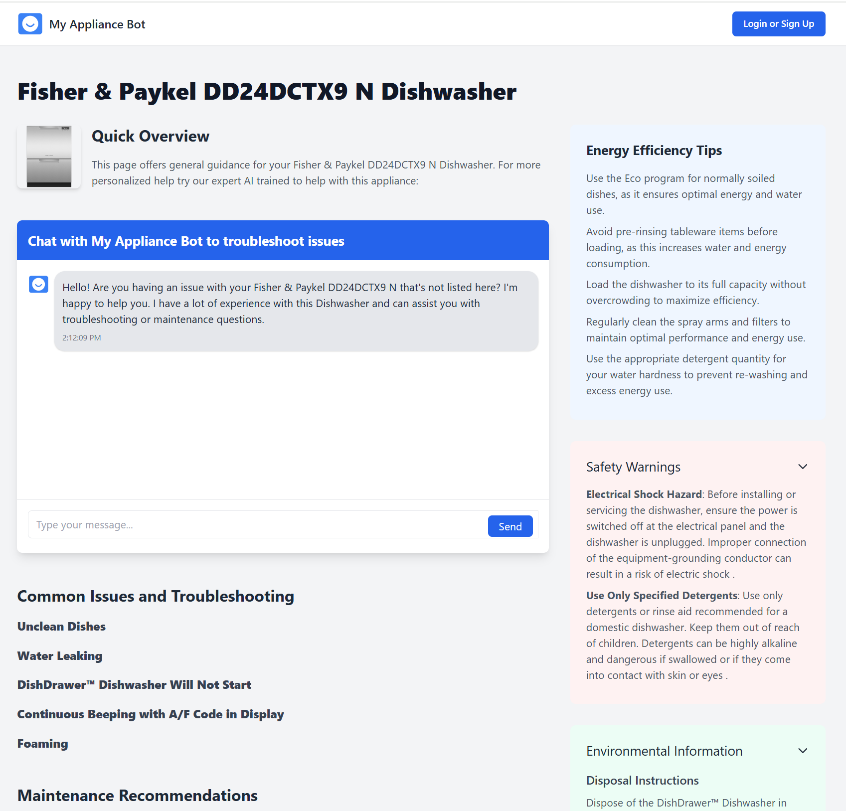 MyApplianceBot Screenshot 3