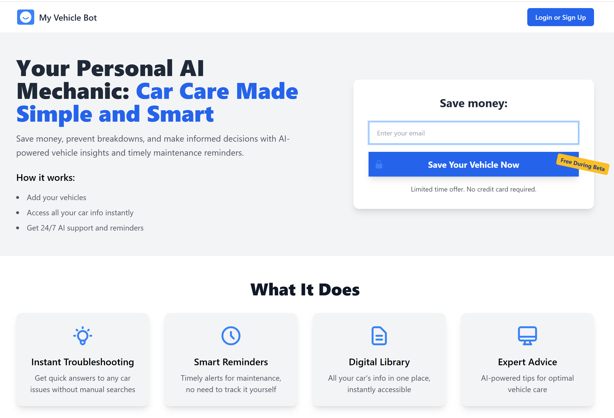 MyVehicleBot Screenshot 1